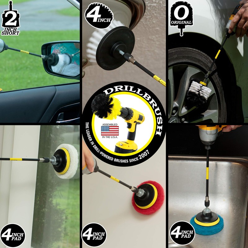 Auto Brushes - Drillbrush - Rotary Drill Brush Cordless Scrubber