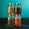 Bormioli Rocco Quattro Stagioni set of 4 Clear Airtight Mason