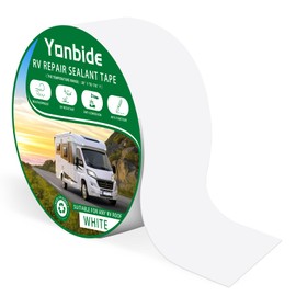 Felizshop RV Roof Tape, UV & Weatherproof Natural RV Sealant Roofing Tape, 2 Inch x 50 Feet Camper Roofing Roof Repair Sealant Tape White, for RV Repair, RV Punctures, Roof Leaks Repair,Boat Sealing