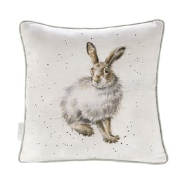 Wrendale Designs Cushion "Winter Rabbit", Cotton, 40 cm x 40 cm