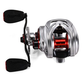 Sougayilang MAX Baitcasting Reel 8.0:1 High Speed Gear Ratio Fishing Reel 18LB Carbon Fibre Drag Baitcaster Reels with Magnetic Brake System for Saltwater Freshwater Fishing SL