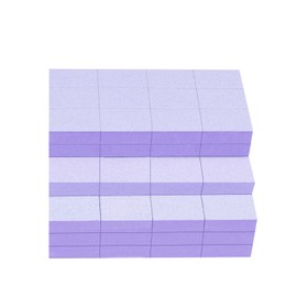 GazePlus Mini Nail Buffer Block, 100 PCS 2 Way Mini Buffers Grit 80/100, 1.3'' Long, Small Buffing Block for Acrylic Nail Gel Polish Nails, Pedicure, Manicure, Purple