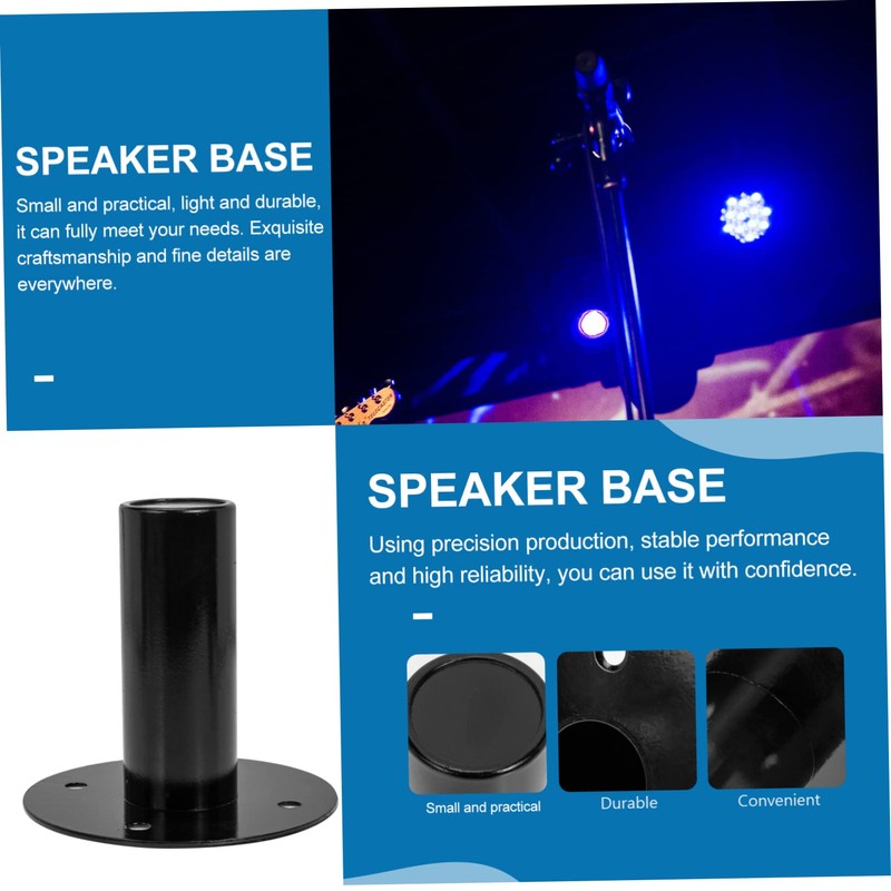 SEWACC 2 Pcs Speaker Bracket Stand Durable Metal Speaker Supports