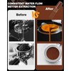 53.5mm WDT Tool, Espresso Distribution Tool with Dosing Funnel