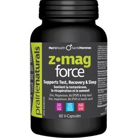 Prairie Naturals Z-Mag Force (ZMA + Holy Basil), 60 Capsules