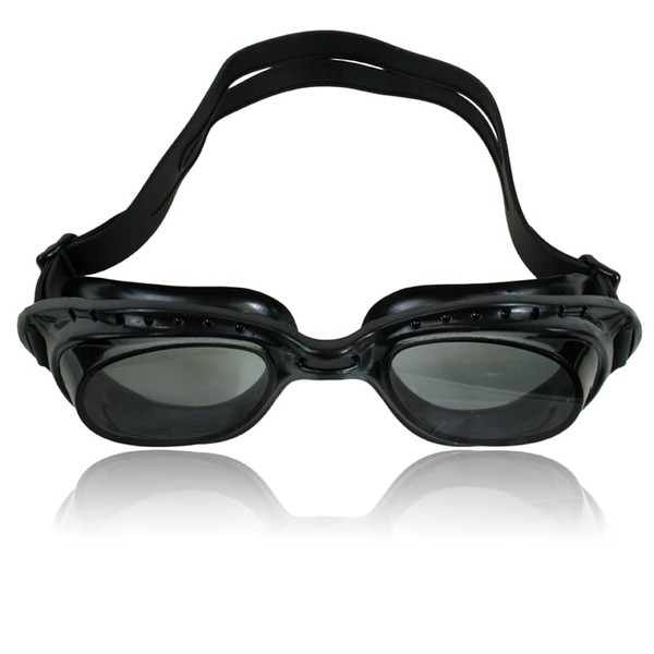 Water Gear Elite Anti-Fog Swim Goggles - Smoke/Smoke