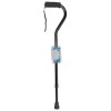 completemedical Cane Soft Foam Offset Handle Black with Strap