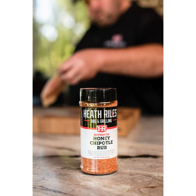 Heath Riles BBQ Honey Chipotle Rub Combo with Refill Bag