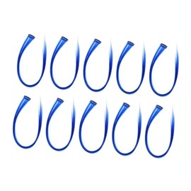 Healeved 10PCS Clip In Colored Hair Extensions Straight Hair Pieces for Girls Heat-Resistant Accessories