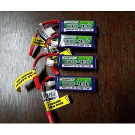 TURNIGY NANO-TECH 300mAh 4PACK 2S 7.4 35-70C LIPO Battery 1/24 Losi Micro Truggy SCT Rally Includes CHICAGOLAND RC Coupon