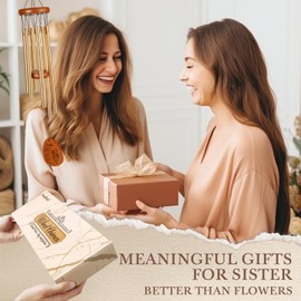 SteadStyle - Regalos para hermanas - Ideas para regalos de cumpleaños para hermanas, campanillas de viento, regalos únicos de cumpleaños de Navidad para hermana, pequeña, hermana mayor, cuñada,