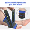 KOEMCY 1 Pair Ankle Brace, Adjustable Ankle Brace, Foot Bandage,