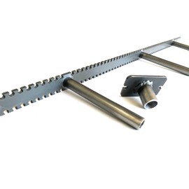 Heavy Duty Floating Shelf Bracket - 1 1/4 backplate - 9 sizes - 3/4 Rod Diameter - 4, 6, and 9 inch rod length