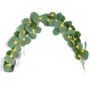 kalynmart Eucalyptus Leaves Greenery Garland with 20 Warm White Led