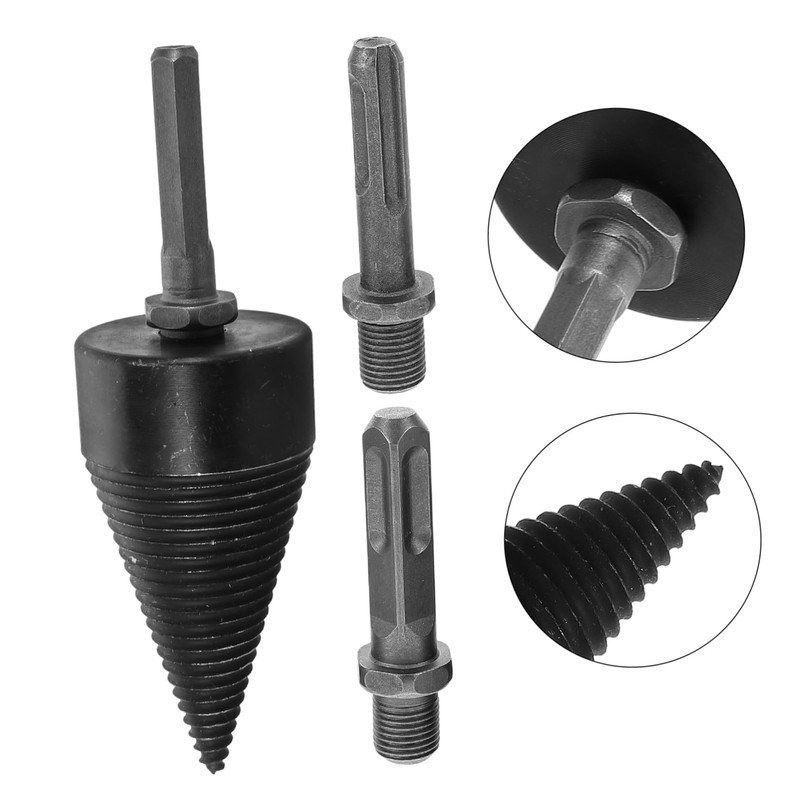 Gadpiparty Heavy Duty Wood Splitting Drill Bit Electric Drill Removable