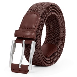 XZQTIVE Braided Stretch Belt Mens Gift Elastic Woven Belt for Golf Casual Pants Shirts Jeans