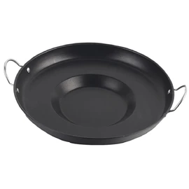 Large Mexican Style Wok Comal Cazo Griddle Fryer Chicharron Deep Fry Pan Stainless Steel For Carnitas Panza Abajo 16" Paella Non Stick Coating Belly Down