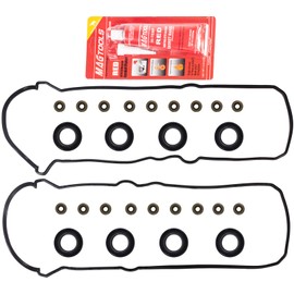 HIHIAV VS50592R Engine Head Valve Cover Gasket Set Compatible with 1998-2009 Toyota and Lexus - 4Runner Land Cruiser Sequoia Tundra GS400 GX470 LS400 SC400 4.0L 4.3L 4.7L