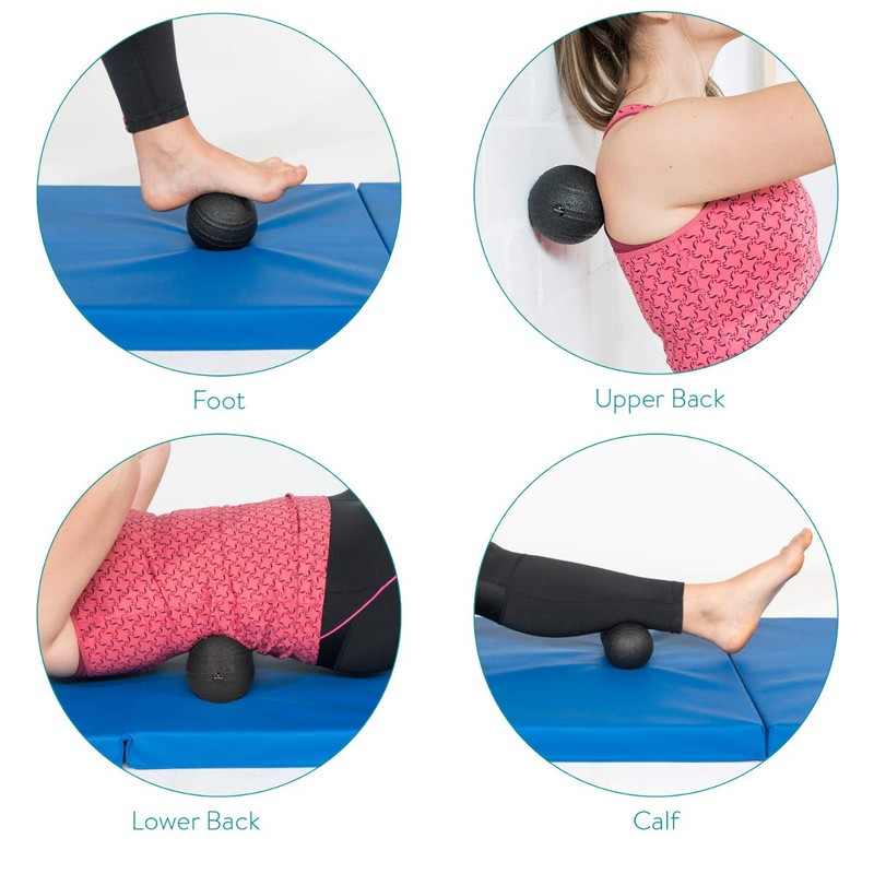 Navaris Fascia Massage Balls Set - 2 Different Sizes (8cm,