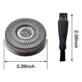 SW-S7105 3x Replacement Shaver Head Blades Compatible for Waterproof Electric Razor Wet & Dry Rotary Shavers with Clean Brush
