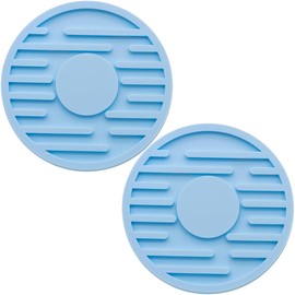 MEAJOO 2-Piece Car Cup Holder Insert – 2.75 Inch Non-Slip Drink Coaster, Universal Fit for Auto Cup Holders – Perfect for Coffee, Soda & Water Bottles (Blue)