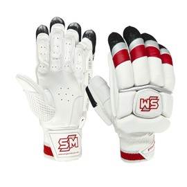 SM Gladiator Cricket Batting Gloves - Lightweight, Breathable, Right Hand, Adult Size (Youth)