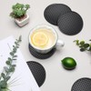 Eccliy 24 Pack Silicone Coasters for Drinks Nonslip Silicone Drink