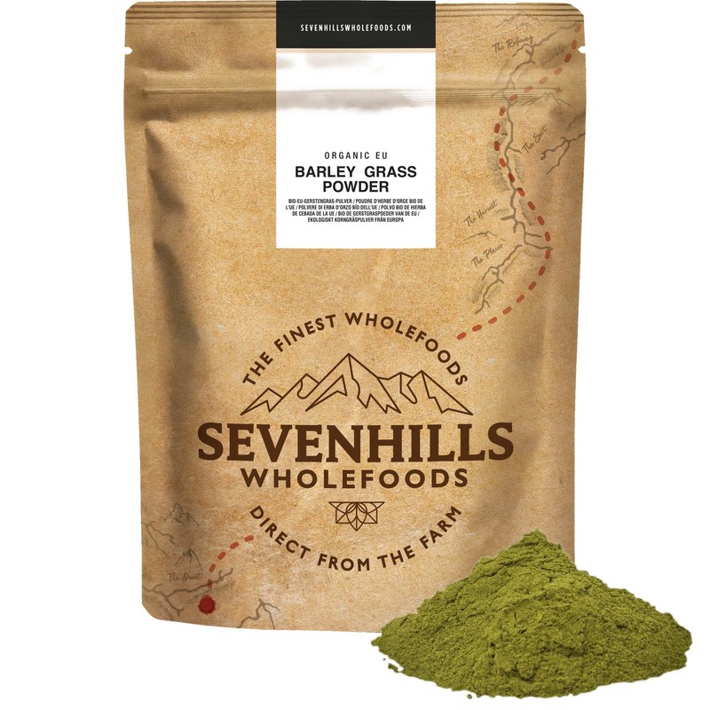 Sevenhills Wholefoods Organic European Barley Grass Powder 200g