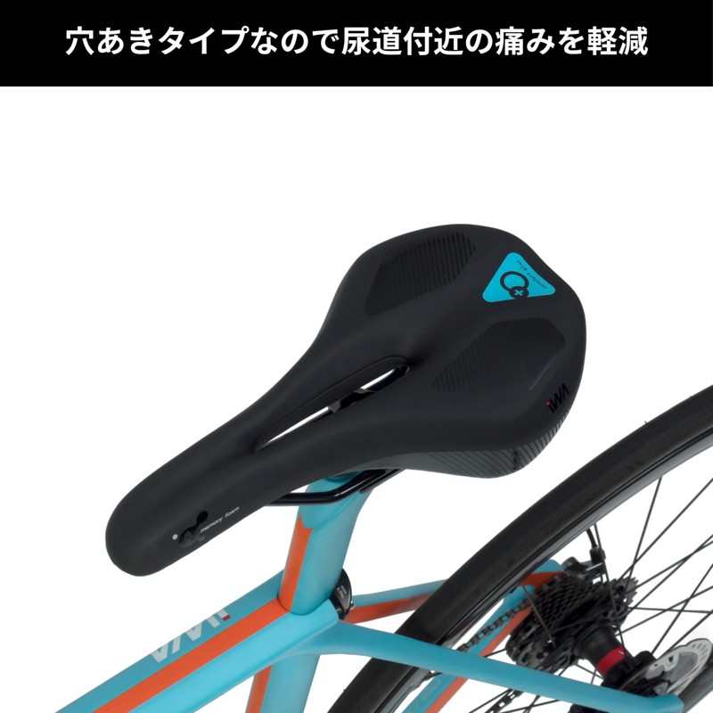 iWA DD3163MF Hybrid Saddle Comfort Plus Bicycle Perforated Saddle Painless