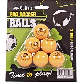 Buffalo. NL Pro Set of 6 Football Table Balls, Unisex, 19013_8717931935531, Orange, M