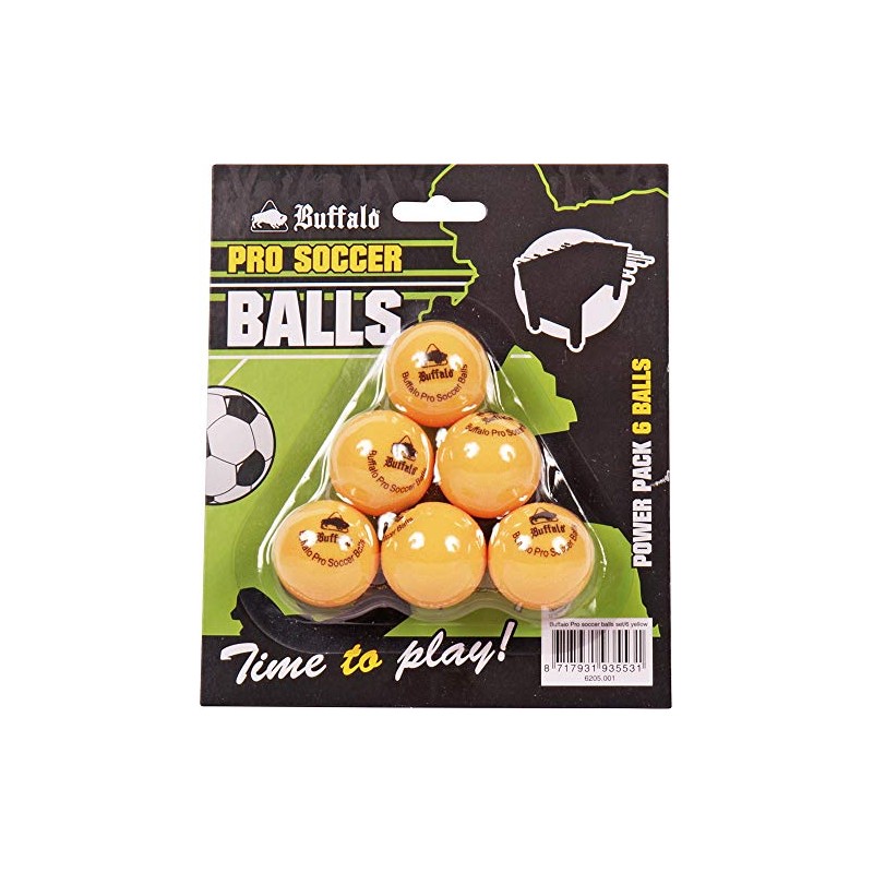 Buffalo. NL Pro Set of 6 Football Table Balls, Unisex,