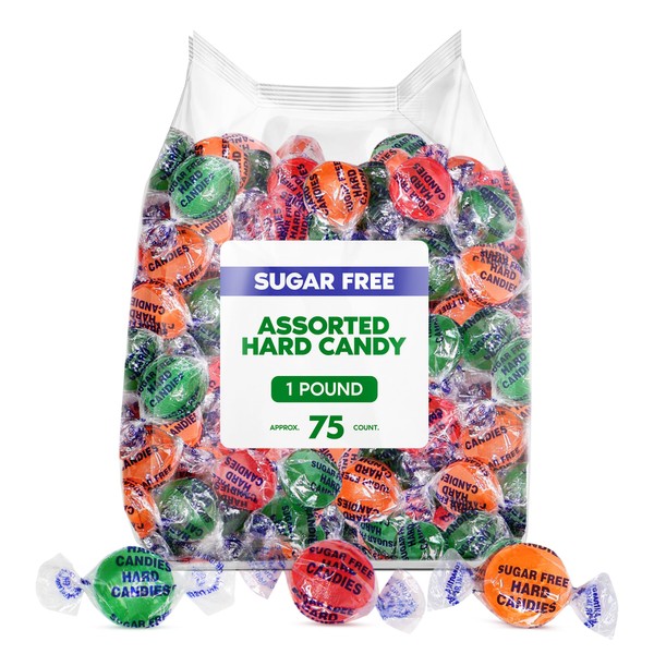 Sugar Free Assorted Fruit Mix Hard Candy - 1 Pound