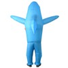 Inflatable Shark Costume Air Blow up Jaws Jumpsuit Fancy Dress
