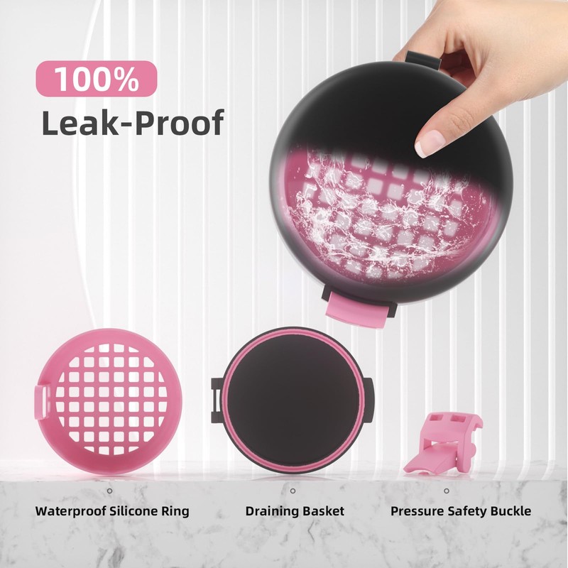 Leak-proof Denture Bath Cup for Travel Denture Cup for Soaking