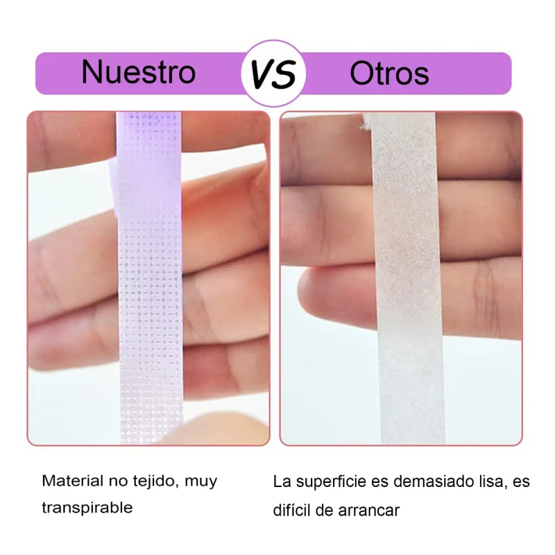 20 Cintas Extensor De Pestañas Micropore Paper Cinta Médica