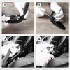 Hutexico Passenger Foot Pegs Adjustable Foot Boards Easy Install Rear