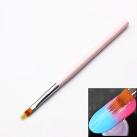 1Pc Professional Nail Art Brush/Manicure Gel Polish Brush/Gradual Color Blooming Nail Drawing Pen Soft Gradient Nail Brush Pink Red Black Drawing Painting Ombre Nails Art Brush Pen