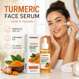 Turmeric Face Serum for Glowing Skin – Brightening Facial Oil for Daily Dark Spot Care