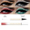 Vawolecy Flash Color Eyeliner, 2 in 1 Liquid Eyeliner Eyeshadow