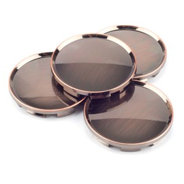 RhinoTuning 4 PCS 63 mm Wheel Center Caps Compatible With Dakota Ram 1500 Neon Legacy Impreza Tribeca Forester Outback WRX XV Crosstrek, OD: 2.48 in / 63 mm ID: 2.26 in / 57.3 mm Reddish Brown Wheel