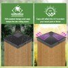 4x4 (3.5inx3.5in) Fence Post Caps, 6 Pack Deck Post Caps
