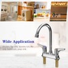 Upgraded Commercial Bar Sink Faucet，4inch 2Hole Deck Mount, Brass Constructed