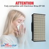 LifeSupplyUSA True HEPA Filter Replacement Compatible with Electrolux Brisa EF100
