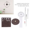 Frameless Wall Clock Deer Head 3D Effect Self Adhesive DIY