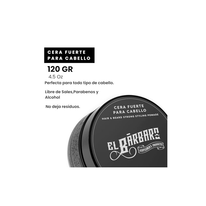 Cera Fuerte Para Cabello - Cera Efecto Memoria Hidrosoluble 120g