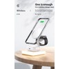 3 in 1 Wireless Charger Station Magnetic Charging Dock (White)