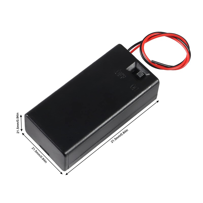 DIANN 4pcs 9V Battery Holder with ON/Off Switch 9V Battery