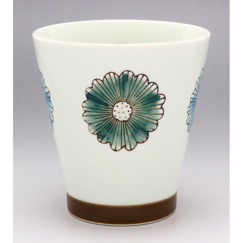 aiwa Hasamiyaki 505552 Free Cup, Flower, Blue
