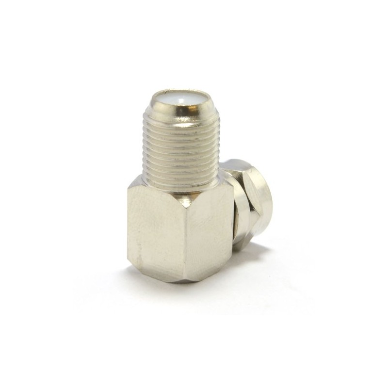 kenable F Type Satellite Socket to Right Angle Male Plug