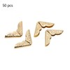 50Pcs C086 Brass Scrapbooking Photo Mounting Corners, Book Albums Menus